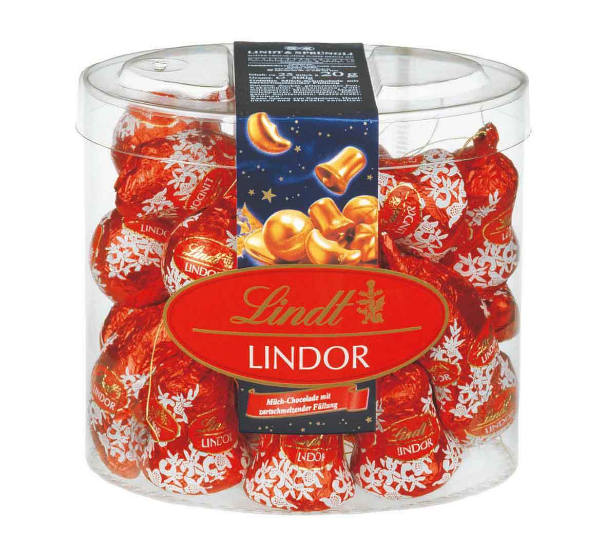 Lindt Adornos Árbol Chocolate Con Delicado Relleno