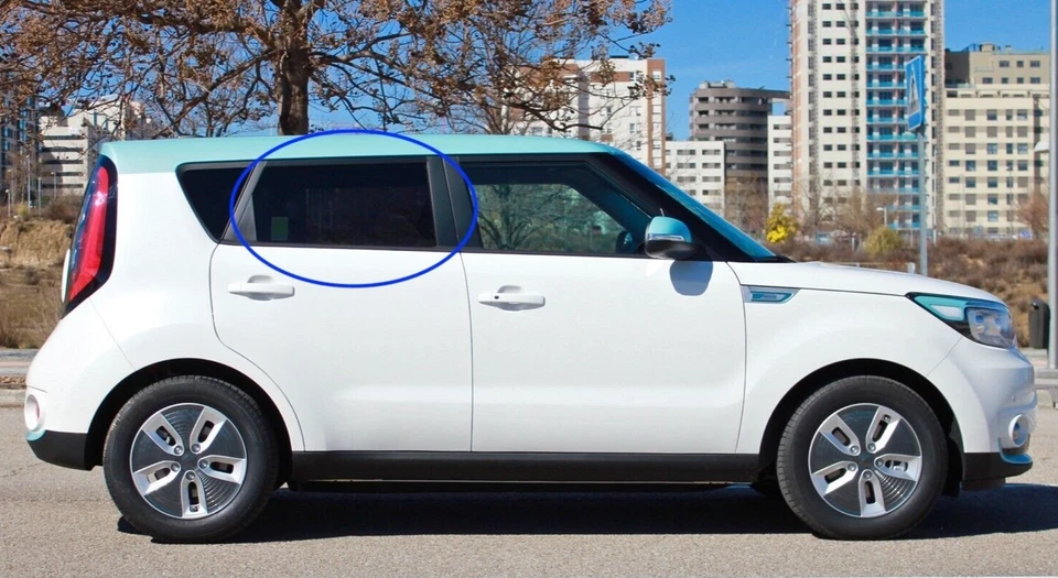 Vidrio de ventana de puerta trasera derecha del lado del pasajero para Kia Soul 2014-2019 - 16-18 EV Foto 2 de 4