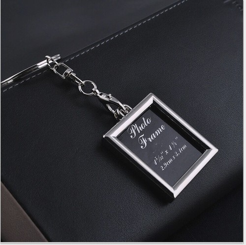 Vogue Insert Photo Picture Frame Custom Keyring Key Ring Keychain DIY Xmas Gift  - Picture 5 of 7