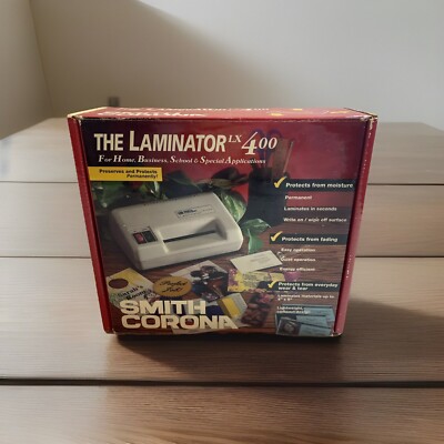 Smith Corona Laminator Model: LX400  with Box