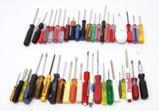 Lot Of 22 Small Flat 22 Small Phillips Screwdrivers Various Brands