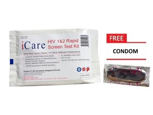 10x iCare HIV 1&2 Rapid Screen Test Kit (Approved by WHO ...