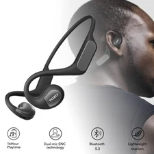 TOZO OpenReal Bluetooth 5.3 Open Ear Sport Headphones Air Conduction Earbuds