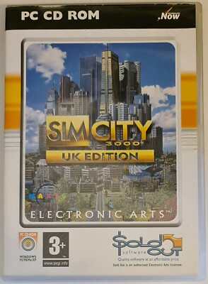Sim City 3000 UK Edition Windows 98 2009 