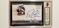 Logan Couture 2010-11 SP Authentic Sign Of The Times Auto Hockey Card Graded 8.5