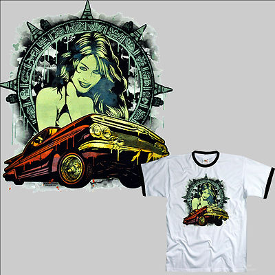 Lowrider Latino T-Shirt Rockabilly Hot Rod Culture PinUp US-Car OLdtimer *1036