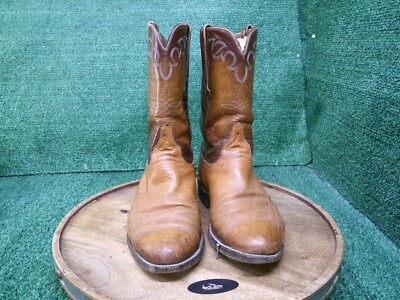 Lucchese Mens Kennedy Roper Boots Brown Round Toe Smooth  display picture 1