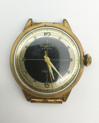 Dugena Festa Slip-Fix Herrenuhr, ohne Uhrband, aus 1953