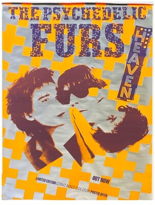 Psychedelic Furs 'Heaven' original 1984 UK promo poster 60x40'' extremely rare