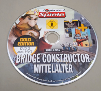 Bridge Constructor Mittelalter - Retro PC Spiel /  Bridge Constructor  