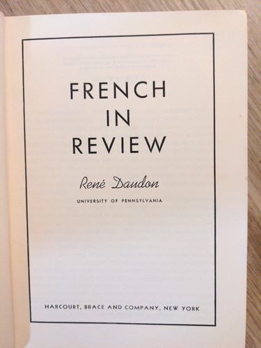 French In Review, Rene Dandon 1st Edition 1945 - Picture 3 of 11
