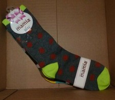 NEW MAMIA 3 Pack Polka Dot -Fashion Socks Women Ladies 9-11 Multi Color NWT T435