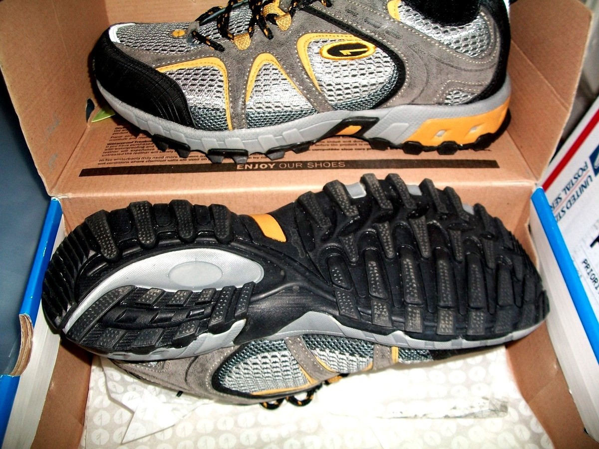 Hi-Tec Mens Tennis Shoes Lace Up Sport size 9.5 STONE/GRAY  display picture 1