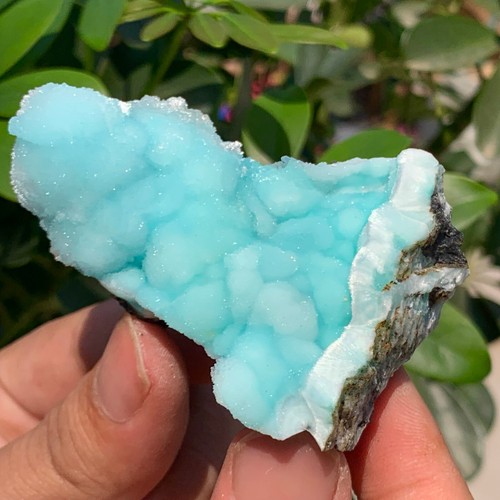 Cristallo di pietra 67G struttura blu naturale,eteropolare di aragonite blu cinese - Foto 11 di 14