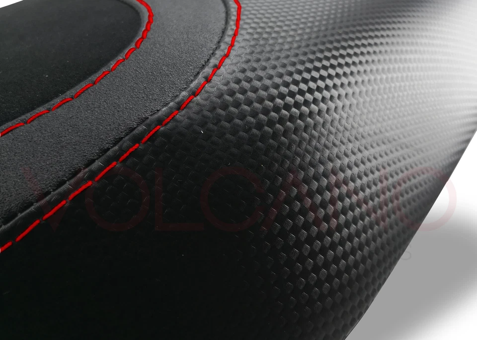 Ducati Hypermotard 796/1100 2007-2012 Volcano Design Sitzbezug Rot Rutschfest - Bild 3 von 4