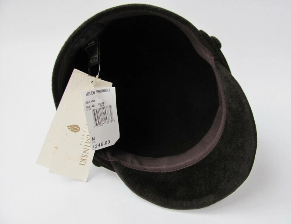 Helen Kaminski ZATANA Marrón Snoop Equitación Cabalgata Cloche Gorra Sombrero Nuevo M Foto 4 de 4