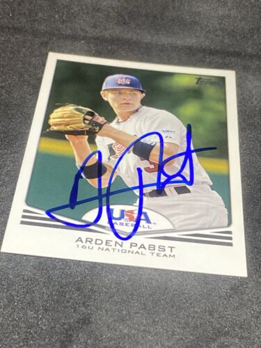 Arden Pabst 2011 Topps USA Baseball #35 Auto Autographed Signed Card - Picture 2 of 3