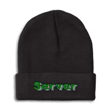 Beanies for Men Server Winter Hats for Women Acrylic Skull Cap 1 Size