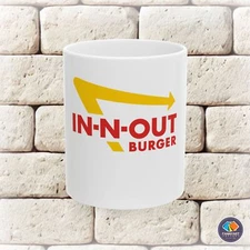 In And Out Burger Restaurant Logo Ceramic Mug (11oz, 15oz)