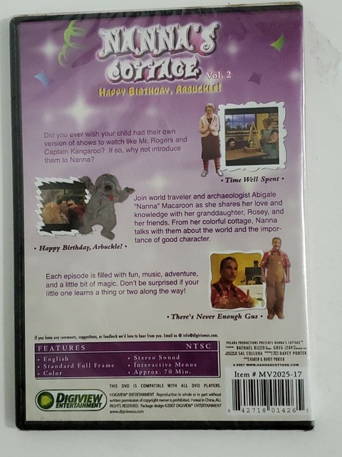 Nanna's Cottage Volume 2 DVD Happy Birthday Arbuckle Starring Rachael ...
