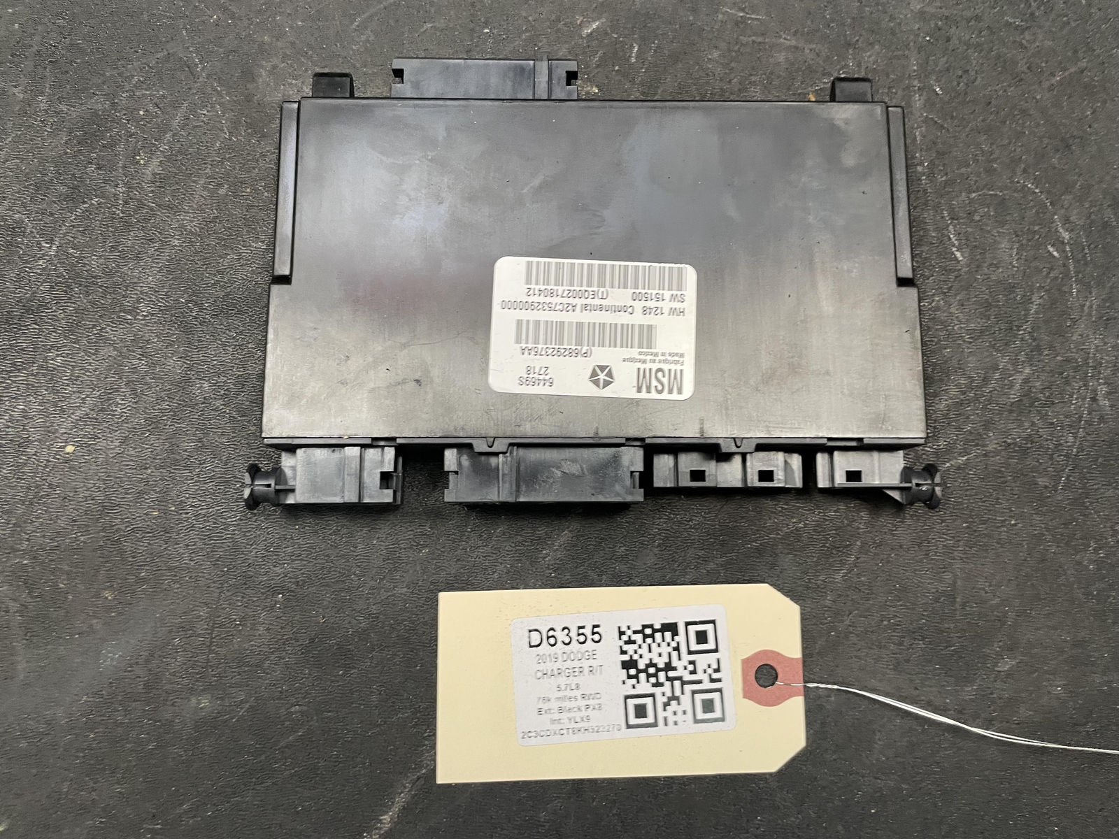Front Left Seat Memory Control Module 2019 Dodge Charger 