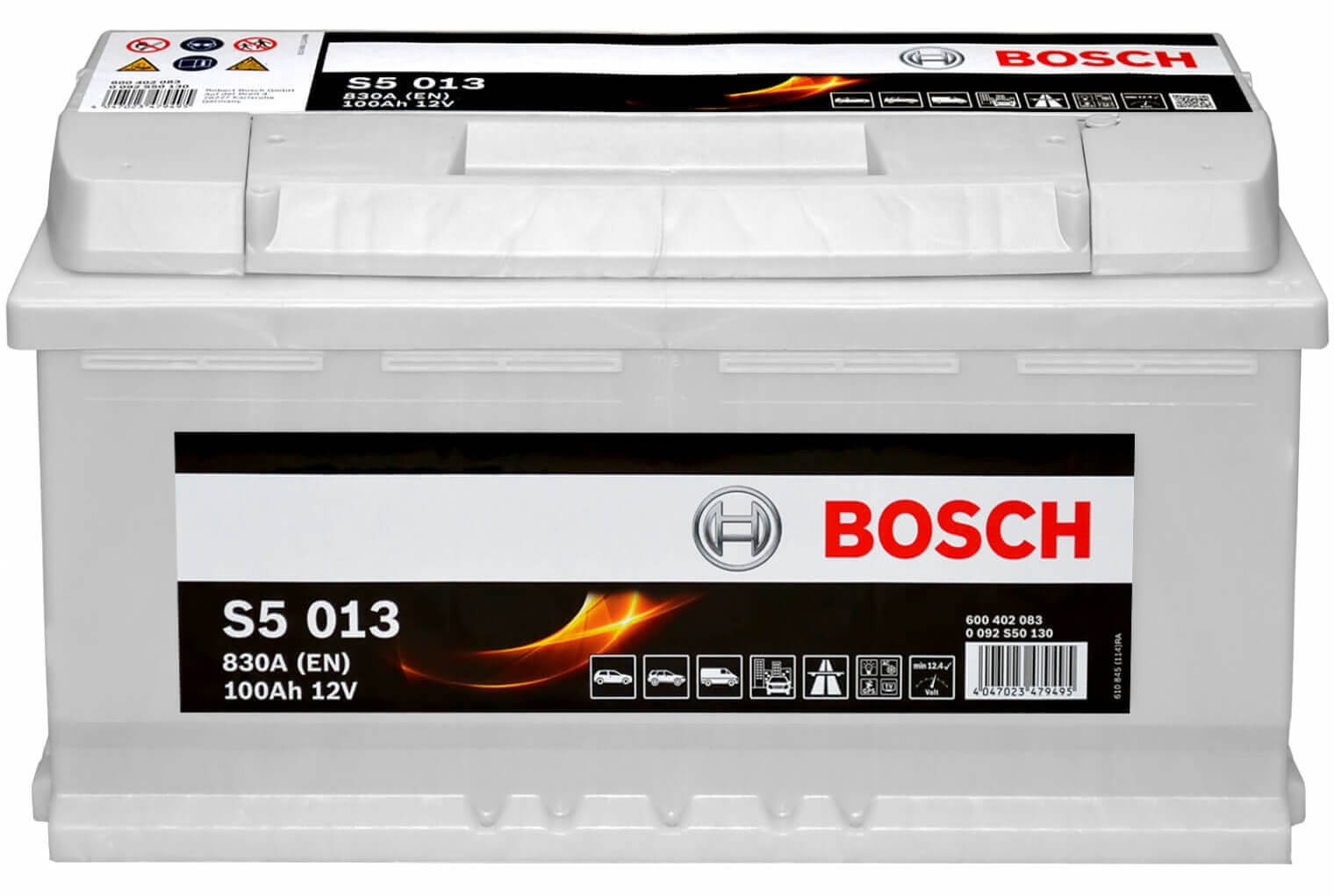 Autobatterie 12V 100Ah Bosch S5 013 Starterbatterie PKW-Batterie 0 092 S50 130