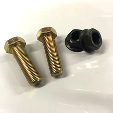 (10) 3/8-24x1-1/4 Grade 8 Hex Bolts Cap Screws (10) Flange Grade 8 Top Lock Nuts