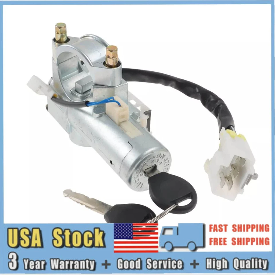 Ignition Lock Cylinder Assembly w/ Keys For 1995-1999 Nissan 200SX Maxima Sentra - Image 4 of 4