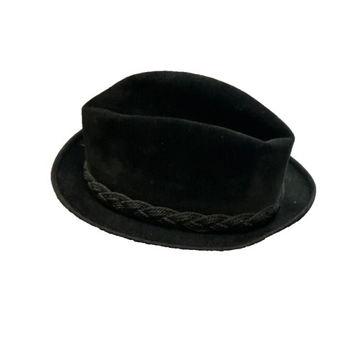 Biltmore Vintage Black Velour finish Fur Felt Hat Golden Pheasant Fedora Classic Biltmore Golden Pheasant Velour Fedora Hat Vintage Canada  main image 3