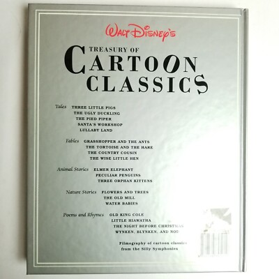 Walt Disney's Treasury of Cartoon Classics Hardcover Book | eBay