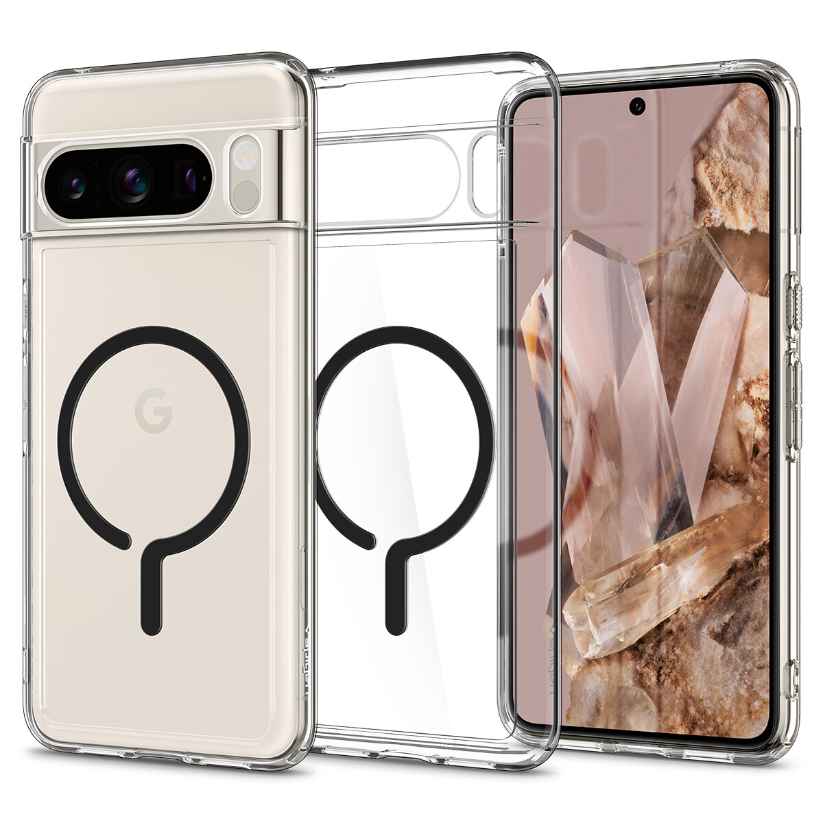 Spigen [Ultra Hybrid Metal Ring] (MagFit) Phone Case | For