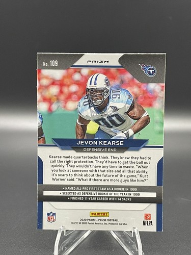 Panini Prizm 2020 Red Ice Jevon Kearse #109 Tennessee Titans - Imagen 2 de 2