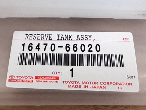 Lexus Genuine LX450 Toyota Land Cruiser FJ80 Radiator Coolant Reservoir Tank OEM - Picture 2 of 10