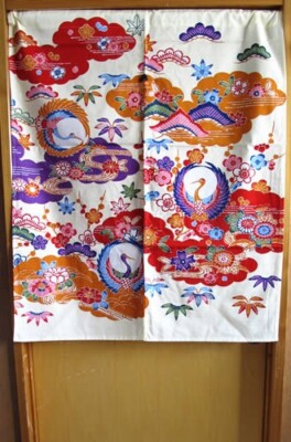 NOREN Türvorhang Japanischer Wandteppich Doorway Home Bingata hängend Ryukyu ...