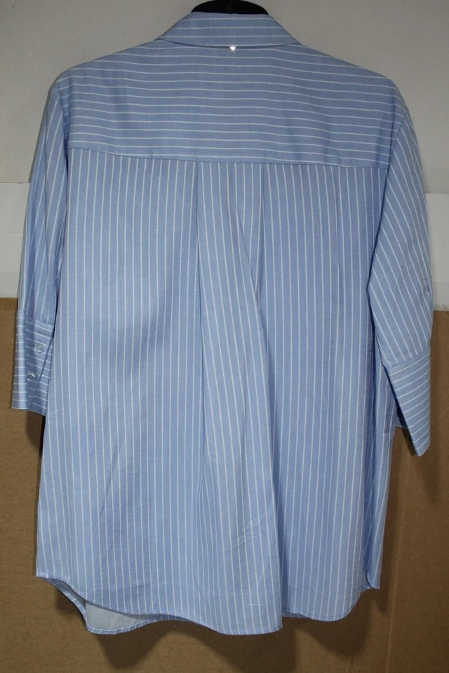 Day LIKE Damenhemdbluse 100% Baumwolle Hemdbluse Gr.44 Blaue Damenbekleidung - Bild 2 von 4