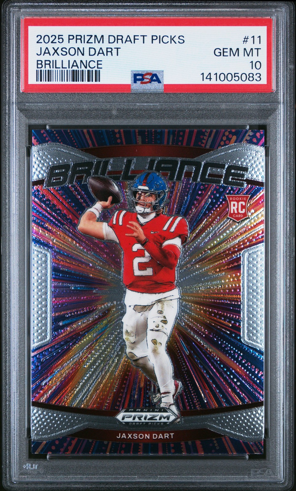 Jaxson Dart Panini Prizm Draft Picks Brilliance #11 Base