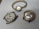 Lot of 3 Vintage Mechanical Watches Sold As  Parts/Repairs/Spares Timex, Lucerne