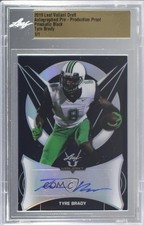 2019 Leaf Valiant Pre-Production Proof Black 1/1 Tyre Brady #BA-TB1 Auto 0e5