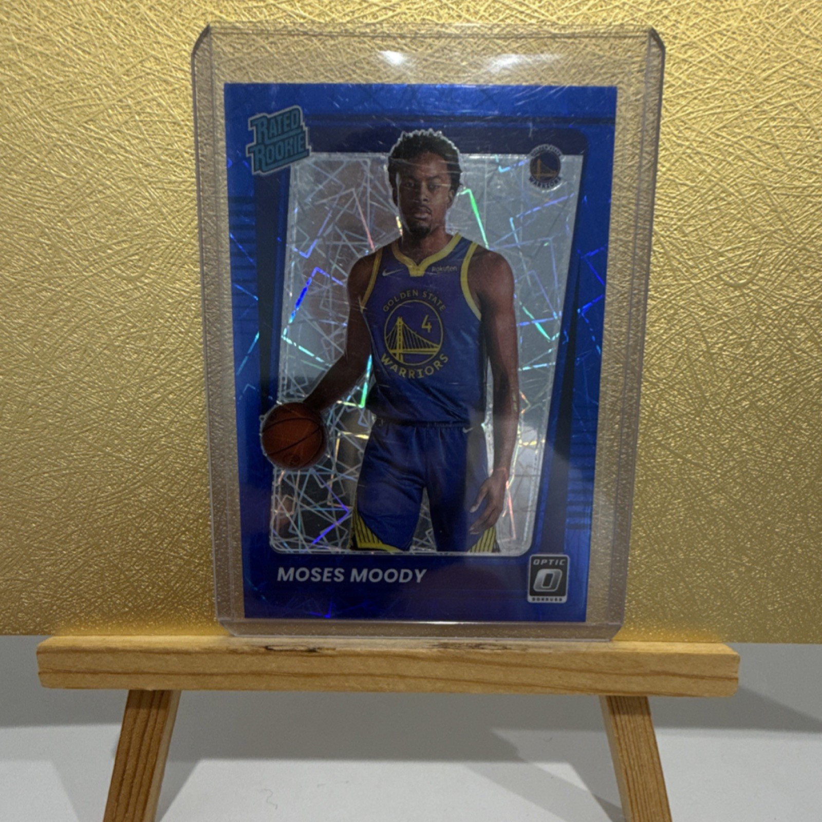 Panini 2021-22 Optic Blue Velocity Prizm Moses Moody #184 Warriors