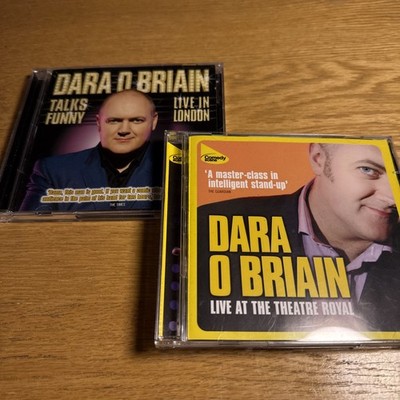 2 X Dara O Brian Comedy Audio CDs, Live in London & Live at The Theatre Royal