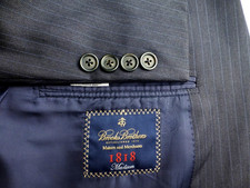 Brooks Brothers Blazer 46L Saxxon Excellent Condition Madison Gray Suit Jacket