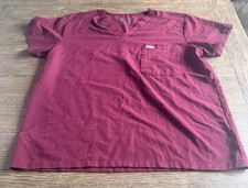 FIGS Leon Scrub Top for Men Size XL Color Burgundy Clean  in Great Condition 