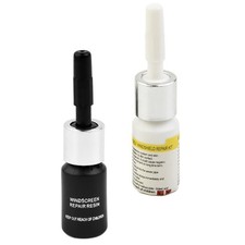 Schwarz & Wei&szlig; Reapir Fl&uuml;ssigkeit Zubeh&ouml;r Auto 2PCS Windschutzscheibenglas