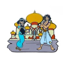 NWT Disney Princess Booster Set Single - Aladdin - Jasmine & Aladdin Pin