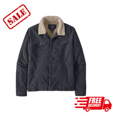 Patagonia Pile-Lined Trucker Jacket - Men's, Color: Smolder Blue, Size S-XL