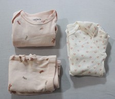 Carters Baby Girl's Cotton 3-pc Top Pant Butterfly Set CN6 Pink Size 12M NWT