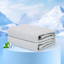 Rywell Cooling Blanket for Dogs, Large Dog Mat 40 60IN, Grey