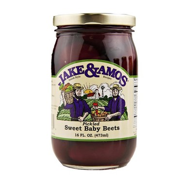 Jake & Amos  Pickled Sweet Tiny Baby Beets / 2  16 Oz. Jars