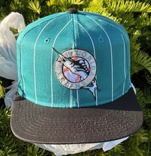 Vtg Florida Marlins Teal Pinstriped Gen1 Star...
