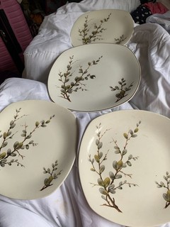 Vintage Midwinter Stylecraft Cake Stand 3 Side Plates